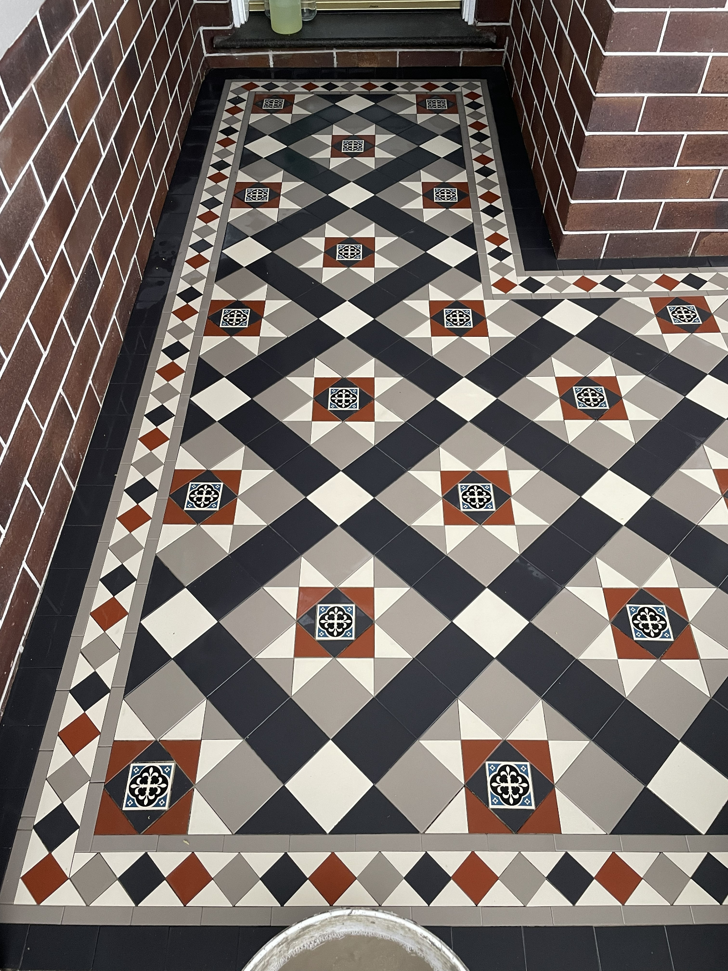Encaustic tile installation